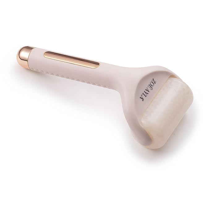 Zoe Ayla Face and Body Ice Roller, 1 pc - Skin Tightening and Rejuvenating Face Massager - Soothes Sunburn, Sore Muscles - Puffy Eyes and Redness Relief - Convenient for Whole Body Use