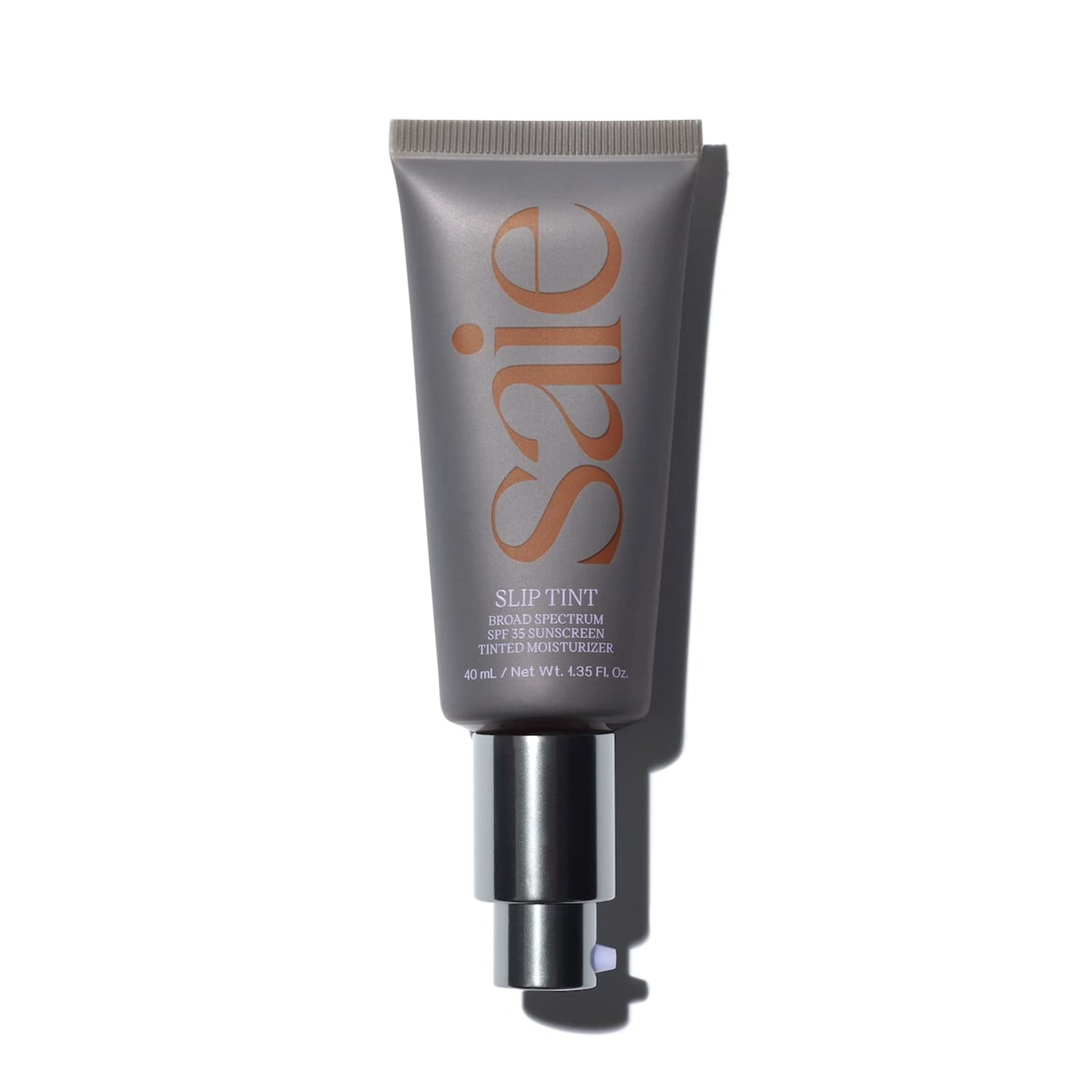 Saie Slip Tint SPF 35 Tinted Moisturizer - Light Coverage Moisturizer + Broad Spectrum Zinc Oxide Sunscreen with Hydrating Hyaluronic Acid - Shade Eight (1.35 oz)