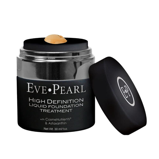 EVE PEARL HD Liquid Foundation Treatment Every Day Long Lasting Make Up Hydrates Aging Skin Fresh Natural Matte Cover Minerals Makeup (Tan)