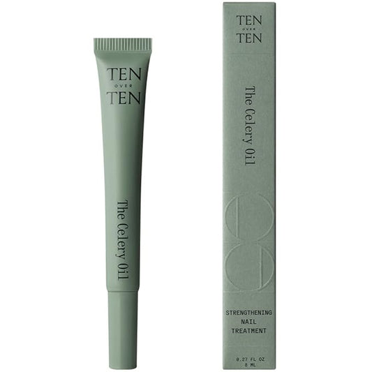 tenoverten - The Celery Oil Cuticle Treatment | Clean, Natural, Non-Toxic Nail Care (0.27 fl oz | 8 mL)