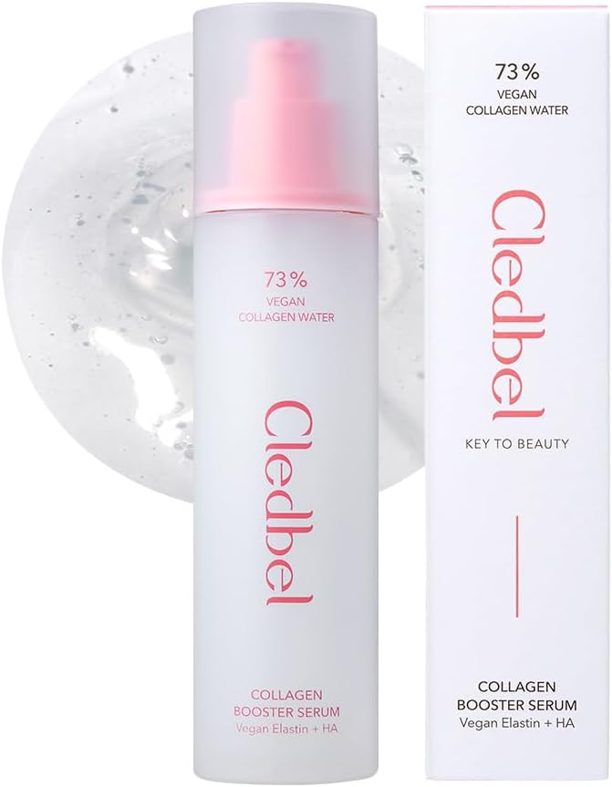 Collagen Booster Serum, 150ml/ 5.07fl. Oz, Firming, Plumping & Hydrating Serum, 73% Vegan Collagen Water, Hyaluronic Acid, 7 Kinds of Peptides, for All Skin, Korean Skincare, Paraben-Free