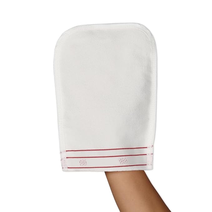 Turkish Kese Exfoliating Glove – Dead Skin Roll Off – Facial Exfoliating Pads – Body Scrubber – Bath Gloves For Shower Exfoliating – Get Smooth and Glowy Skin – 100% Natural (2 Pack)