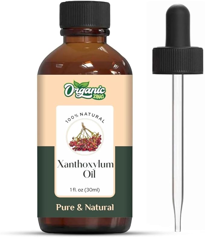 Xanthoxylum (Zanthoxylum) Oil | Pure & Natural Steam Distilled Essential Oil for Aroma, Diffusers & Massage- 30ml/1.01fl oz