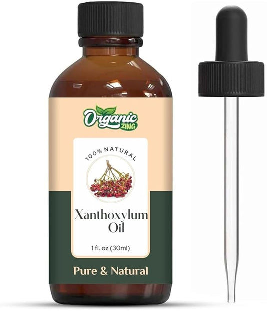 Xanthoxylum (Zanthoxylum) Oil | Pure & Natural Steam Distilled Essential Oil for Aroma, Diffusers & Massage- 30ml/1.01fl oz