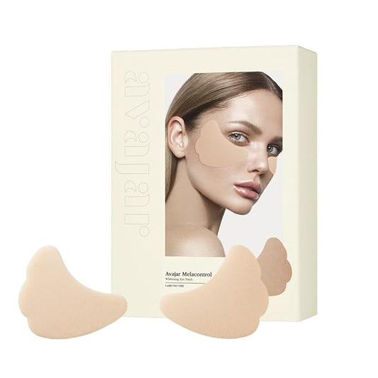 Avajar Melacontrol Eye Patch (10P) - Korean Skin Care Under Eye Mask for UV Protection & Dull Skin with Niacinamide & Centella, Golf Accessories & Travel K-Beauty Essentials & Hiking Essentials