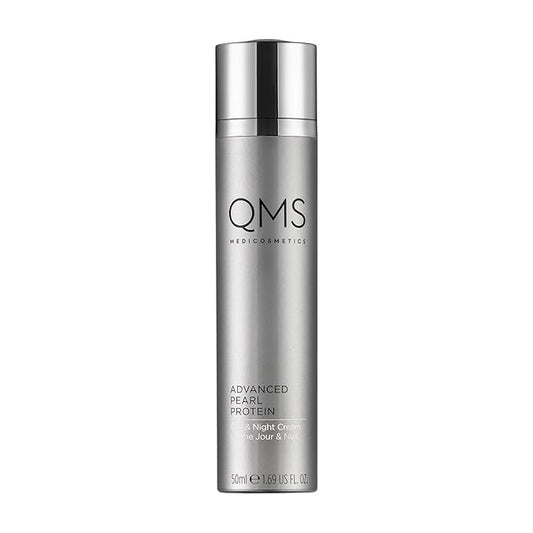 QMS Medicosmetics Advanced Pearl Protein Day + Night Cream – Luxurious, Intensive, Re-Firming Moisturizer with Silk Proteins and Pearl Extracts – Suitable for All Skin Types – 1.69 oz