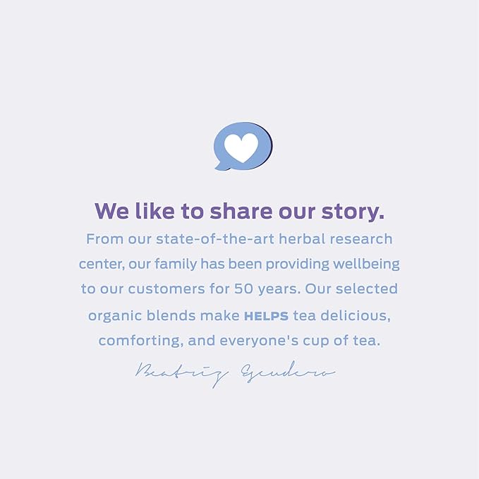 HELPS TEAS | Helps Breathe Well Tea | Organic herbal Tea blended with Eucalyptus, Thyme, Tila and Mint that clear your sinuses and strengthening your inmune system | 16 Tea Bags |