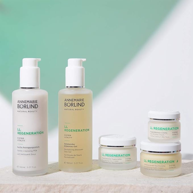 ANNEMARIE BÖRLIND - LL REGENERATION Revitalizing Night Cream - Natural Anti Aging Vitamin C, E and Retinoid Face Cream for Visibly Firmer and Wrinkle Free Skin - Step 4 of 5-1.69 Oz.