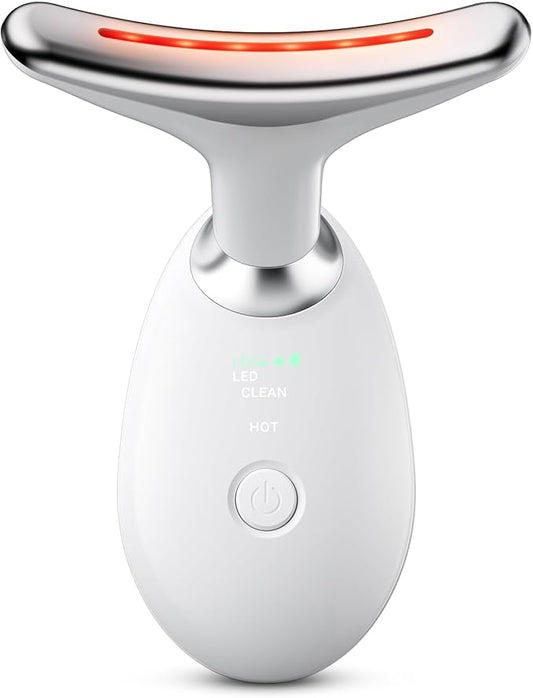 Face Neck Tool for Skin Care, Electric Neck Face Lifting Device for Wrinkle Removal (White)