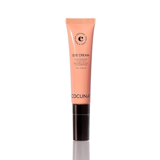COCUNAT - Eye Contour Cream for Bags & Under-Eye Circles - Cold Effect Applicator - Visibly Reduces the Appearance of Bags - High Caffeine Content - For All Skin Types - 13 ml