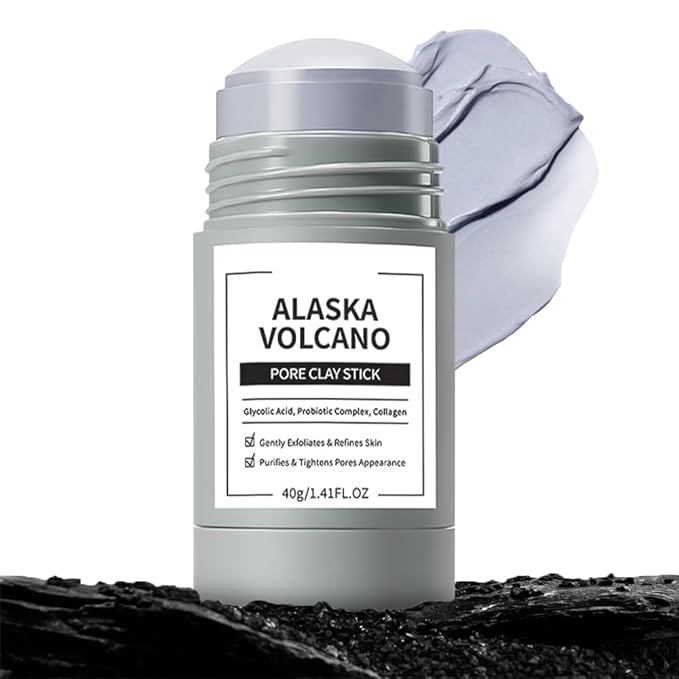 Clay Mask For Face, Vitamin C Face Masks with Turmeric and Kaolin Clay, Deep Cleansing Pores, Skincare Facial Mask for Refining Pores and Controlling Oil,(Seaweed Mud)