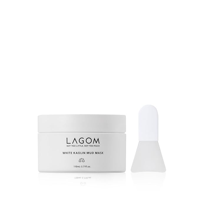 LAGOM White Kaolin Mud Mask for Blackhead Care, Purifying Pore, Dermatologically Tested, for Makeup Boosting 3.3 Fl Oz