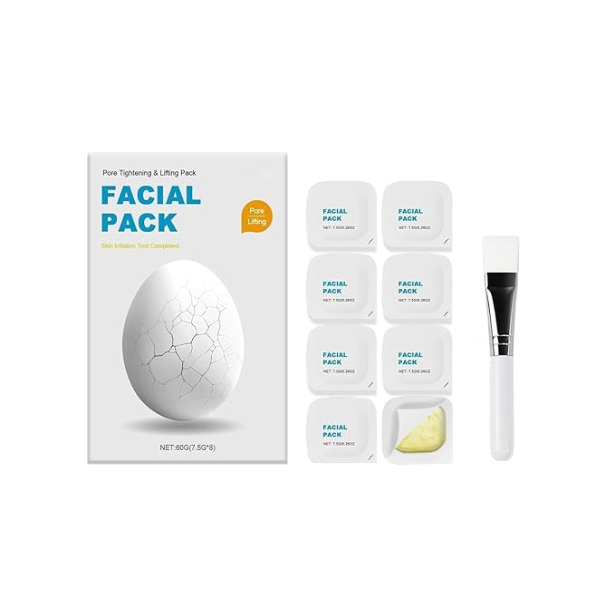 Zombie Facial Mask, Zombie Pack Face Mask, Zombie Mask Skin Care, Hydrating Skincare Face Mask For Smooth Skin Repair, Korean Firming Skin Wash Off Face Mask 1 Box, 8ea