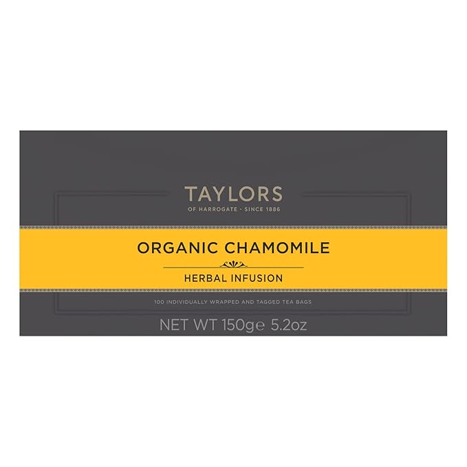 Taylors of Harrogate Organic Chamomile Herbal Tea, 100 Teabags