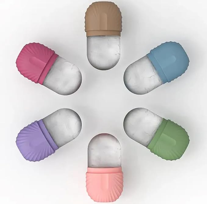 Ice Facial Roller - Skincare Beauty Ice Mold Face Massager for Face, Body, and Under Eyes (Blue)