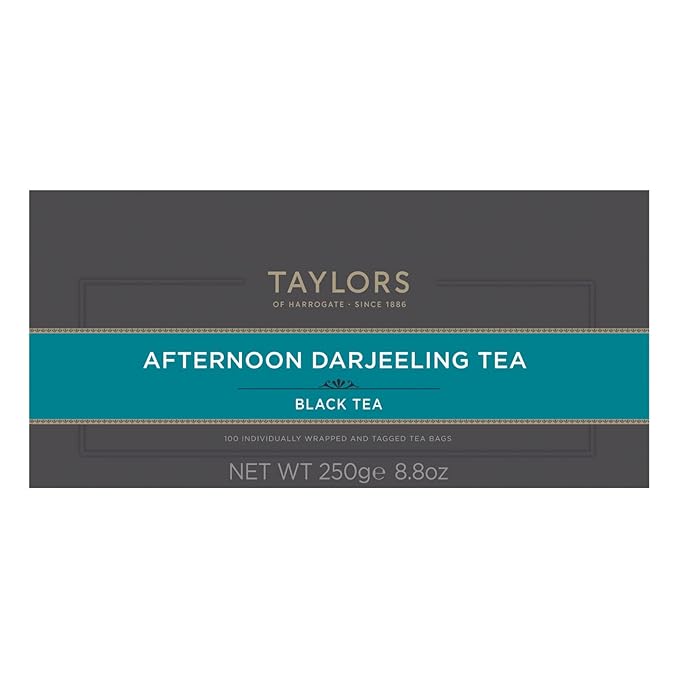 Taylors of Harrogate Afternoon Darjeeling, 100 Count (Pack of 1)