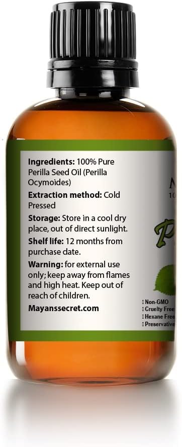 Perilla Seed Oil Omega-3 Essential Fatty Acid and Alpha-linolenic Acid for Skin