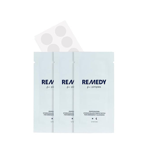 Remedy for Pimples - 36 Near-Invisible Medical-grade Hydrocolloid Pimple Patches for Blemishes, Zits, Spot Concealing - By Dermatologist Dr. Shah