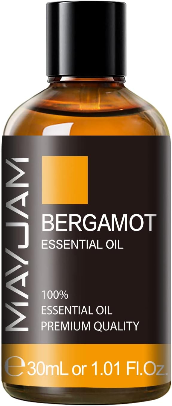 Bergamot Essential Oil 30ml/1.01fl.oz, MAYJAM Premium Bergamot Oils for Diffuser, Soap Making, Candle Making, Long Lasting Scents
