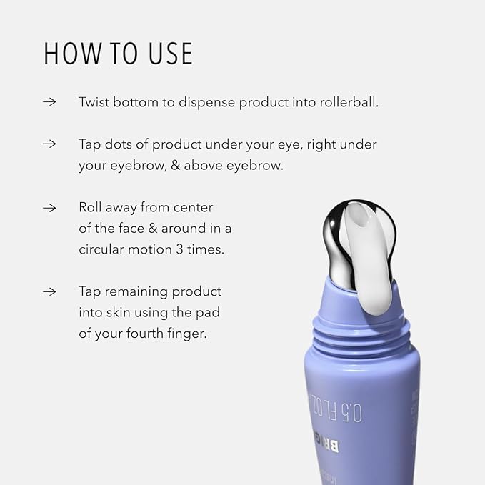 HydroPeptide Vital Eyes, Instant Awakening Serum, Cooling Rollerball Under Eye Moisturizer 0.3 Ounce