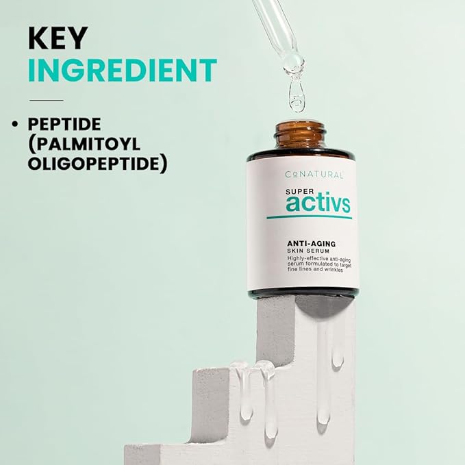 Conatural Anti-Aging Serum 30ml - Face Serum for Wrinkles & Fine Lines, Peptide, Tightening Serum for Deep Wrinkles, Anti-Aging Treatment, Fine Lines Remover for Youthful Skin