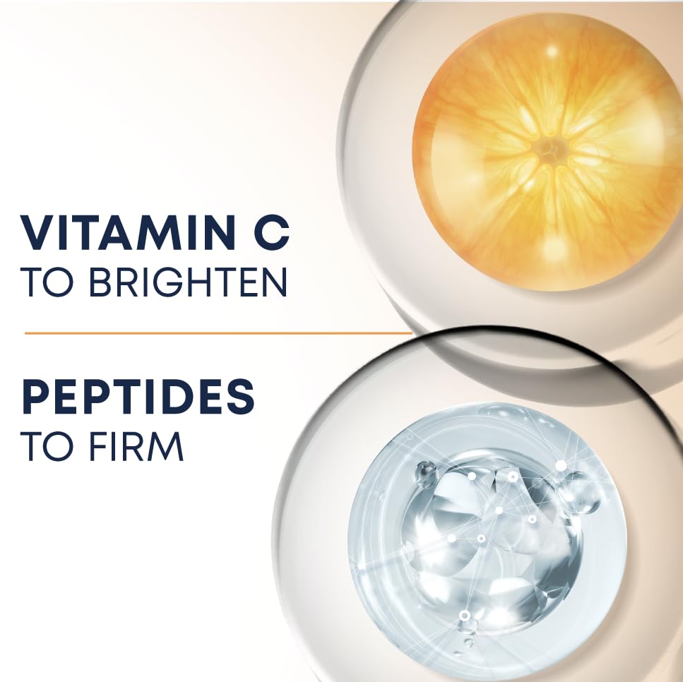 RoC Multi Correxion Revive + Glow 10% Active Vitamin C Serum for Face, Daily Anti-Aging Wrinkle and Skin Tone Skin Care Treatment, Brightening Serum, 1 Fluid Ounce