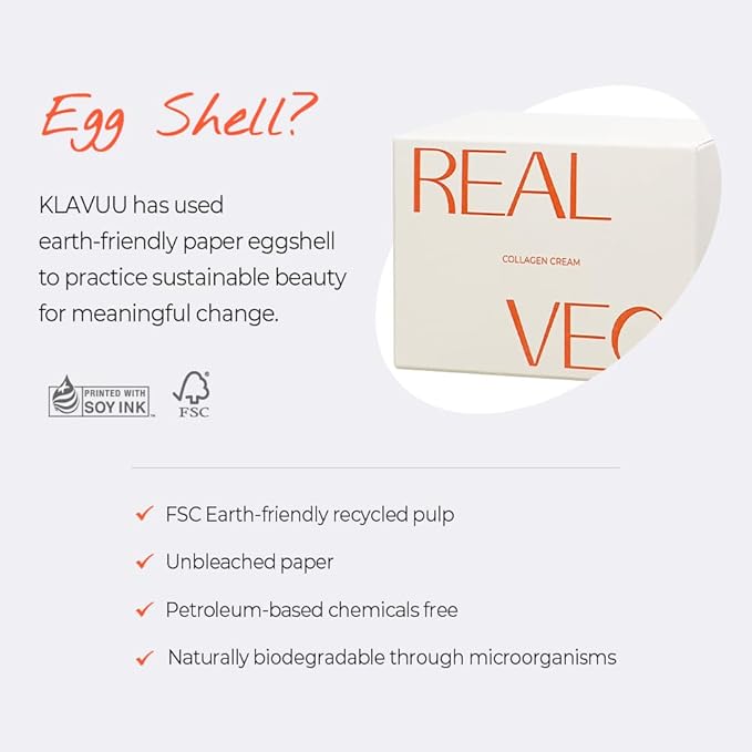 KLAVUU Real Vegan Collagen Cream - Enhances Skin Elasticity, Providing Deep Hydration to Dry Skin for a Radiant, Youthful Glow
