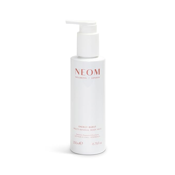 Neom- Multi-Mineral Body Milk 200ml (Spearmint, Rosemary & Eucaplyptus) | Magnesium, Rosehip OIl & Chia Seed Oil | Moisturise, Nourish & Replenish | Vegan