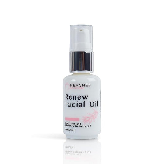 Face Oil for Women – Restorative Blend with Grape Seed, Olive & Bergamot – Age-defying Skin Care for Radiant, Firm Look – Renew Facial Oil (1 oz)