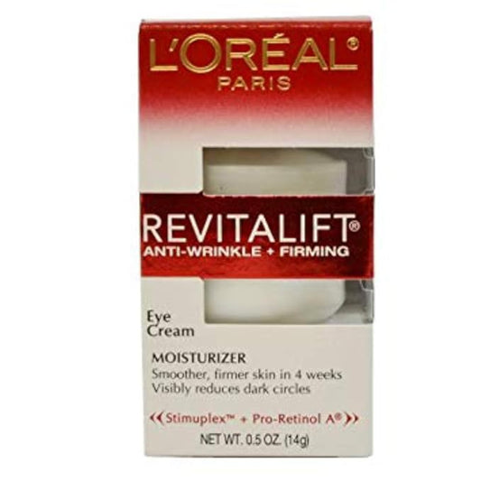 L'Oreal Paris Revitalift Eye Cream 0.5 Ounce (14ml) (2 Pack)