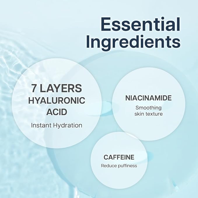 ROVECTIN] Dr. Mask AQUA (5 ea.) - 7 Layers of Hyaluronic Acid Facial Mask Sheet with Niacinamide (Vitamin B3) and Panthenol (Vitamin B5)