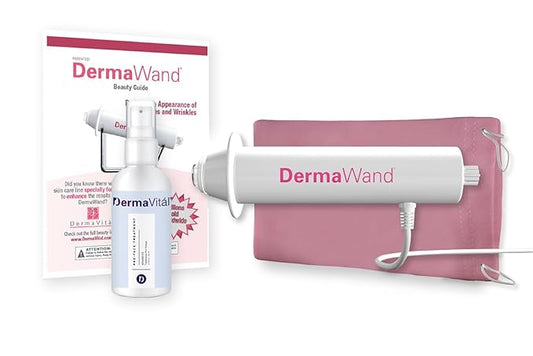 Derma Wand Anti-Aging System - Portable Handheld Skincare Therapy Machine- Argon/Neon