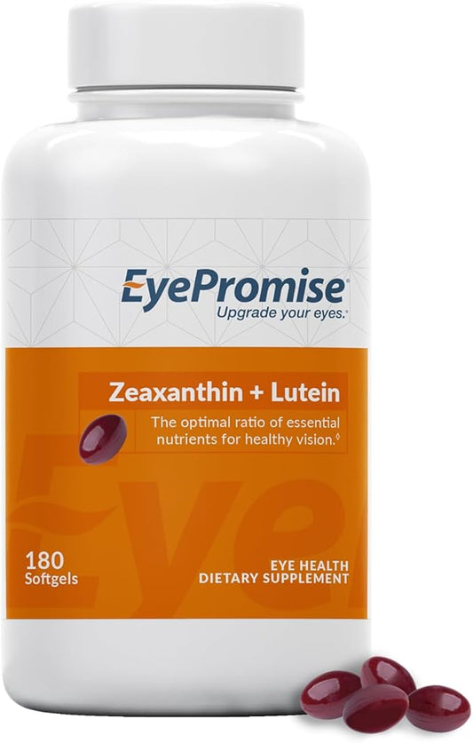 EyePromise Zeaxanthin + Lutein Eye Vitamin - 180 Softgels Capsules Made with Natural Ingredients for Diets Including Gluten Free and Vegetarian (3-Month Supply (180 softgels))