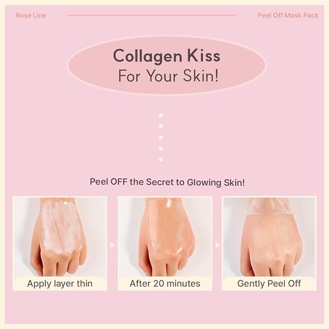 Rose Collagen Wrapping Peel-off Mask Pack | Korean Skincare Mask Pack (60ml/2.02 fl.oz.)