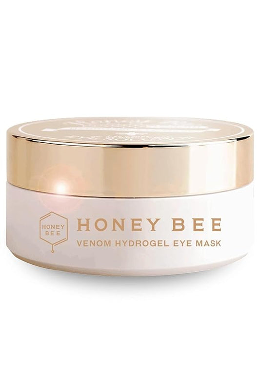 Honey Bee Venom Hydrogel Eye Masks for Dark Circles and Puffiness Bee Propolis Hydrogel Depuffing Eye Patches w/Bee Venom, Collagen & Niacinamide for All Skin Types (Pack of 60 Eye Pads)