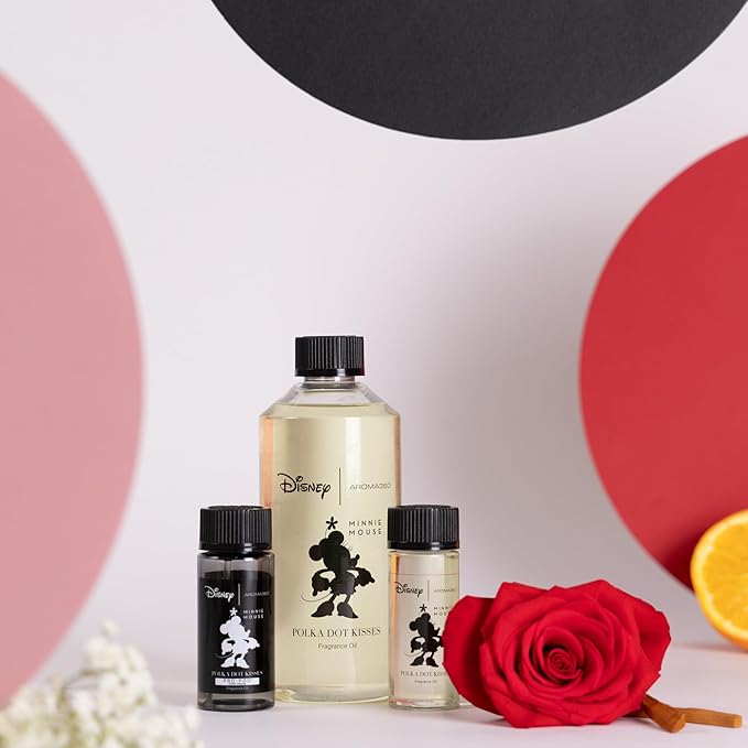 Aroma360 | Disney | Polka Dot Kisses Pro-Pod Fragrance Oil Blend | Minnie Mouse | Works Exclusively with Aroma360 Wireless Pro Diffuser | Bergamot, Rose and Amber 1.7 fl oz, 50 mL