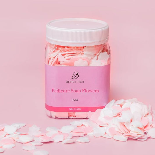 Foot Soak Flower Soap Sheets Pedicure Foot Soaks for Softens Calluses Moisturizing Relaxing Feet Pedi Party, Birthdays, Sleepovers Use (Rose)