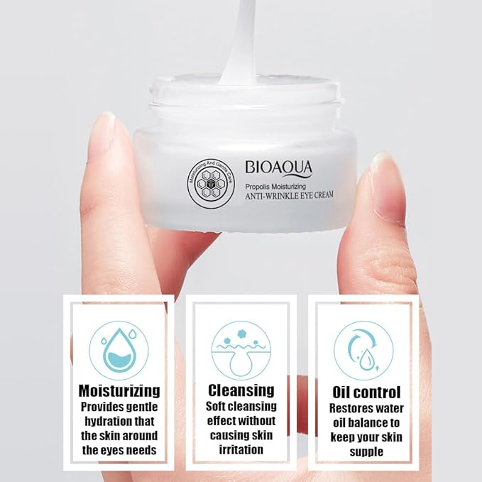 BIOAQUA Anti-Wrinkle Eye Cream De Bureau Chaise Propolis Luscious Moisturizing Gentle Care Centella 20g / 0.7oz