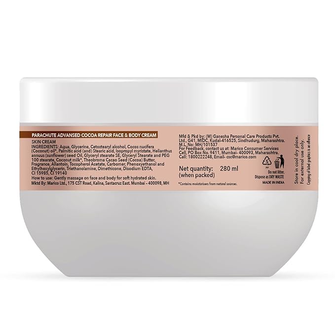 Parachute Advansed Coco Repair face and body cream | 9.4 Fl oz | Pack of 2