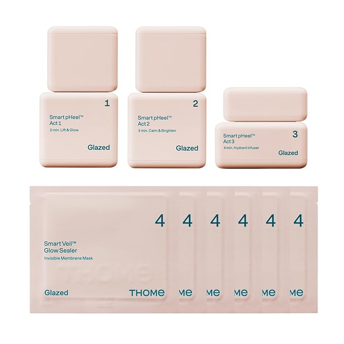 THOME G-Peel Program (6 Sheets) | 4-Step Gentle Peeling for All Skin Types, Sensitive & Dry Skin | Perfect Routine to address fine wrinkles, lines, and hyperpigmentation