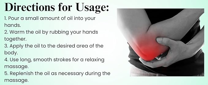 Tea Tree Oil CICA Massage Oil 8 Fl Oz - Purifying, Invigorating and Hydrating - Soothes Sore Muscles and Joints - Centella asiatica