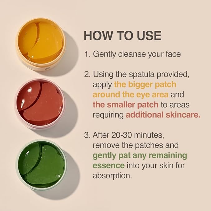 Avajar Calming Daily Eye Patch (90Pcs) - Soothing Korean Skincare Under-Eye, Smile Line Hydrogel Masks with Hyaluronic Acid, Niacinamide & Centella, K-Beauty Mask for Hydration & Relaxation