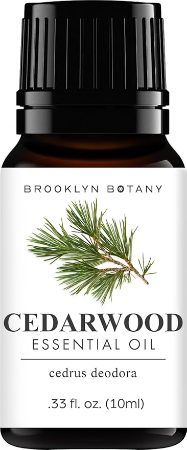 Brooklyn Botany Cedarwood Essential Oil - 100% Pure and Natural - Premium Grade Essential Oil - for Aromatherapy and Diffuser - 0.33 Fl Oz