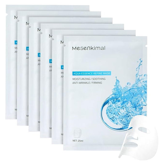 Collagen Face Mask with Hyaluronic Acid - Multi-Action Hydrating & Firming Face Mask for Women, Soothing Portulaca Oleracea for Redness Relief, Ideal Face Masks Skincare for All Skin Types,25g x 6ea