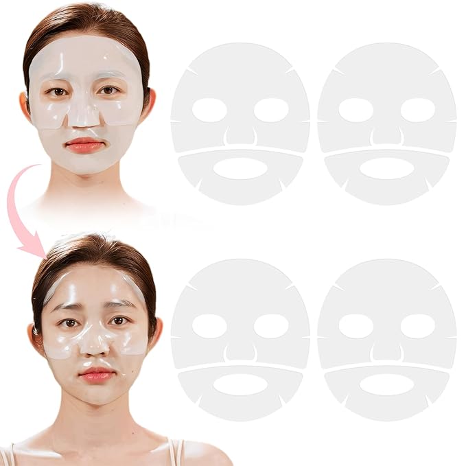 Deep Collagen Overnight Mask - Hydrating Overnight Hydrogel Mask, Anti-Wrinkle Lifting Facial Sheet Masks with low Molecular Weight Collagen for Elasticity Firming And Moisturizing (4 Sheets)
