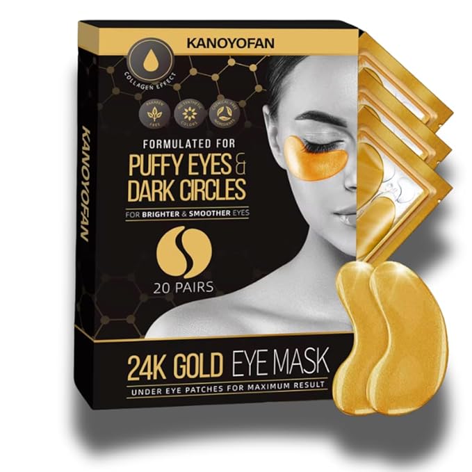 Under Eye Patches (20 Pairs) - Eye Patches For Puffy Eyes And Dark Circles - Under Eye Mask For Beauty & Personal Care - Under Eye Mask Amino Acid & Collagen For Dark Circles And Puffiness