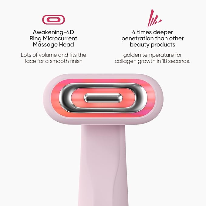 SMOOTHGLOW 2.0 PRO Awakening-4D 9-in-1 Red Light Therapy for Face, Home Radiant Renewal Facial Wand, LED Light Therapy Wand for Face Lift, Firm, Anti-Aging Wrinkle, Rejuvenation, Gift Set for Women
