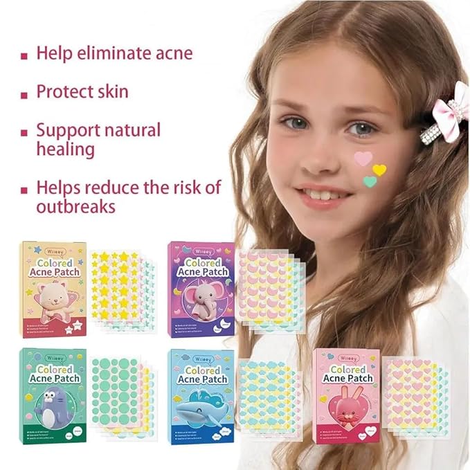 Wiieey colored Acne Patch, pimple patches, cloud shaped 144 pieces