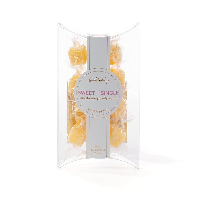 Bonblissity Sugar Scrub Candy 36pcs, For Exfoliating Hands, Feet Turns into Lotions l Sweet Satsuma, Mango Sorbet, Fresh Lemongrass