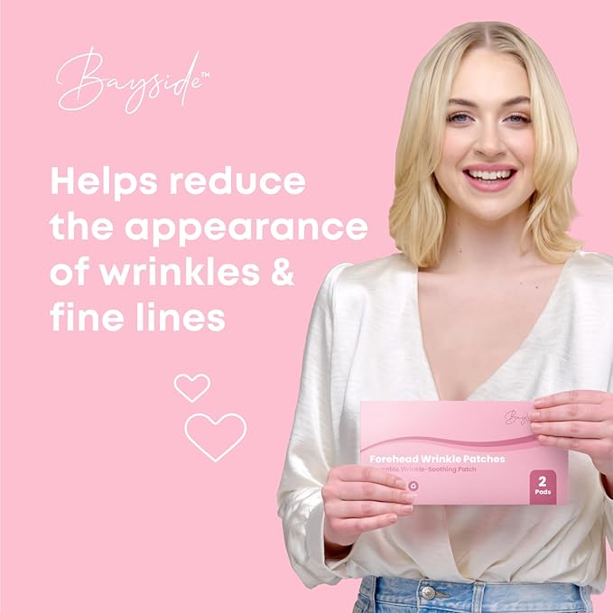 Forehead Wrinkle Patches | Non-Invasive Reusable Skin Care Solution | Fine Lines and Wrinkles Smoothing | Pairs with Eye Patches and Face Tape | Long-Lasting Skin Pads for a Smoother Look | Pack of 2